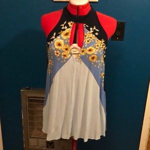 NWT Free People Beat Of My Heart Tunic Top